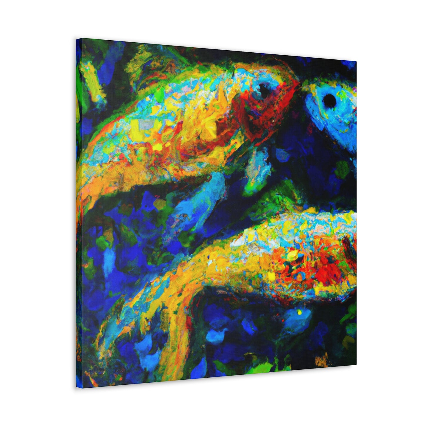 "Swordtails In Sunset Glow" - Canvas