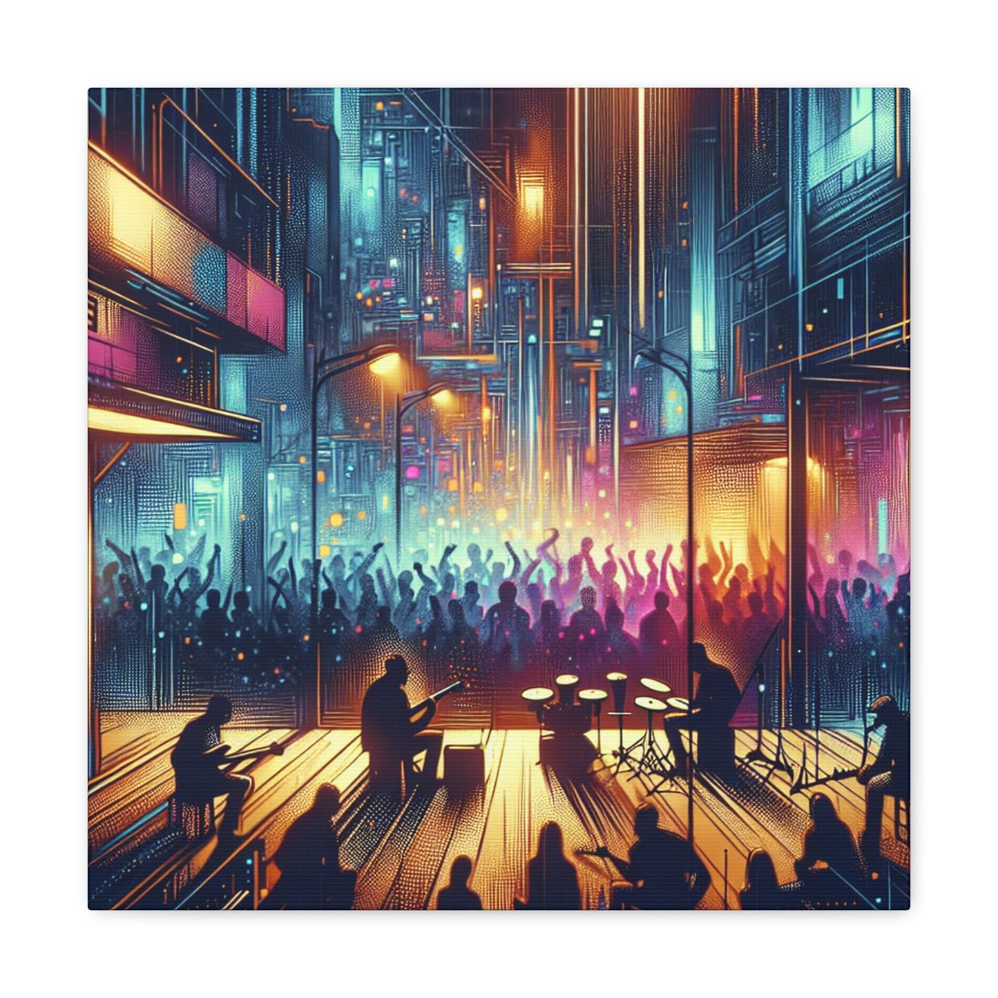 Resonating Rhythmic Revelry - Canvas