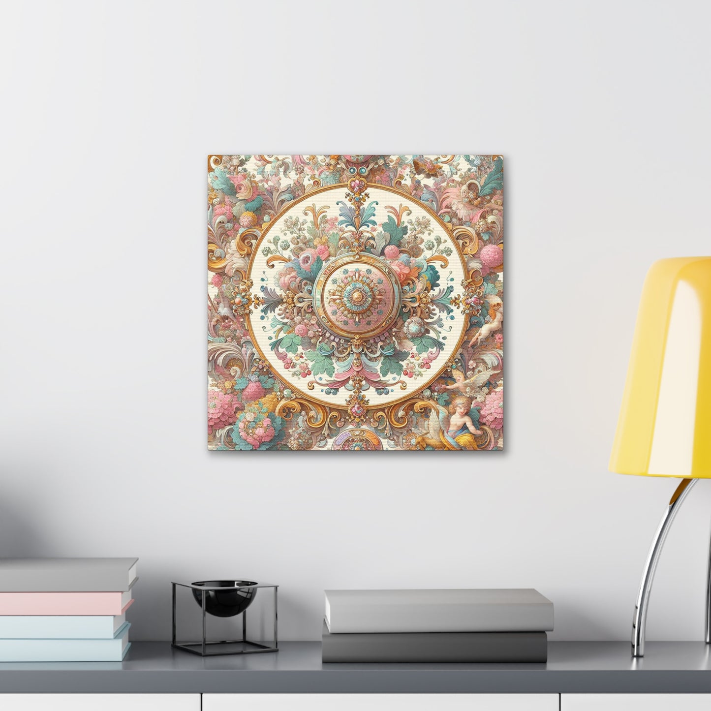 Whimsical Embrace of Elegance - Canvas