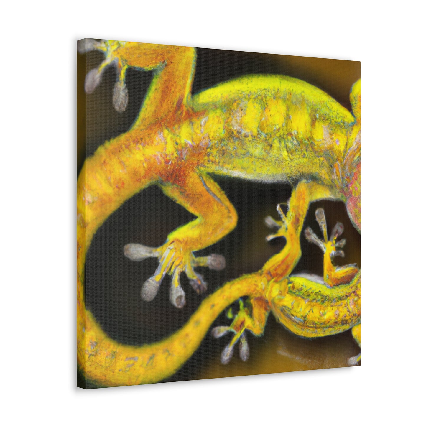 Gecko in Hyperrealism - Canvas