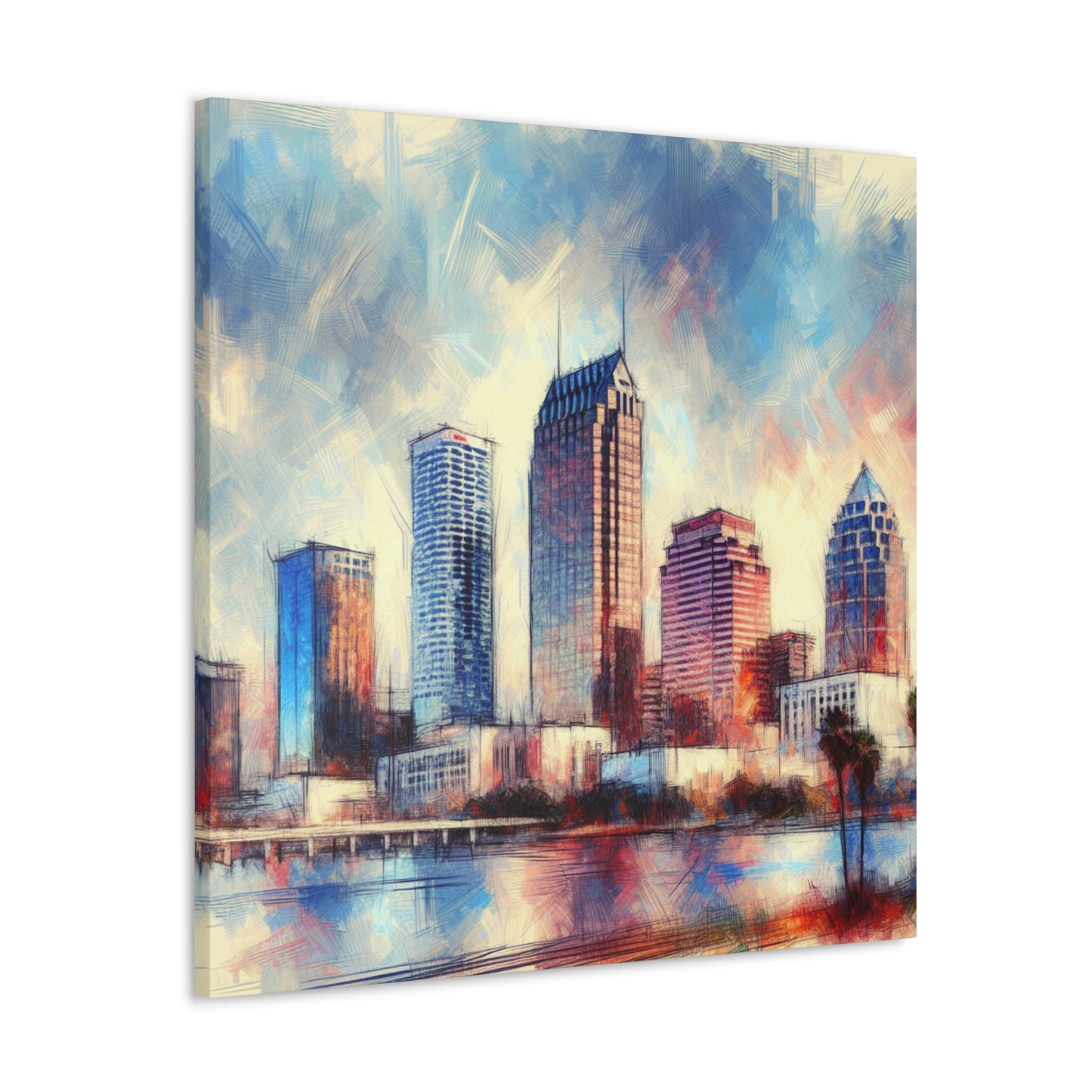 "Vibrant Urban Sunshine" - Canvas