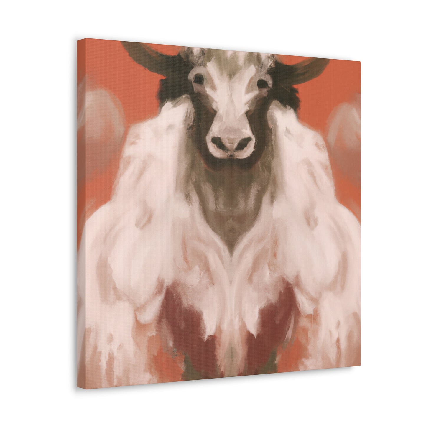 Yak at Sunset Reflection - Canvas