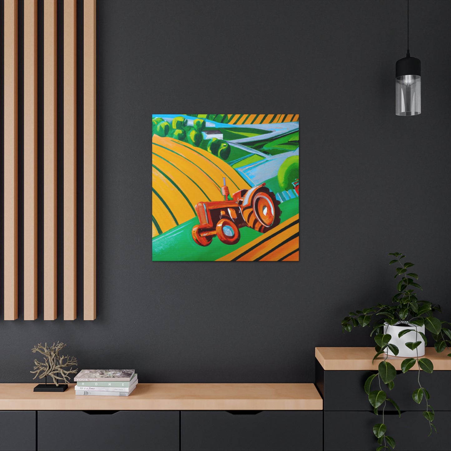 "Tractor of the 1920s" - Canvas