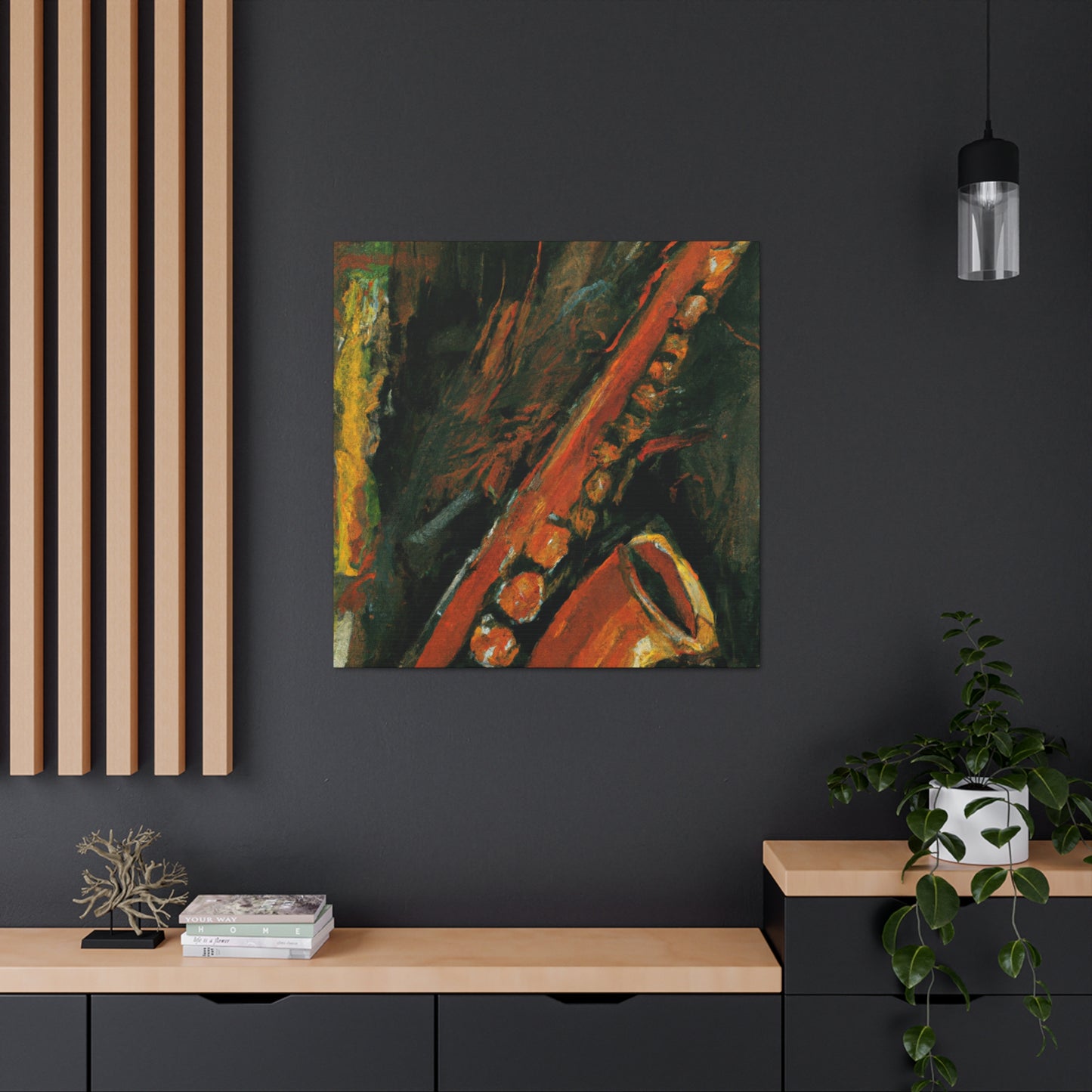 Saxophone's Musical Dance - Canvas