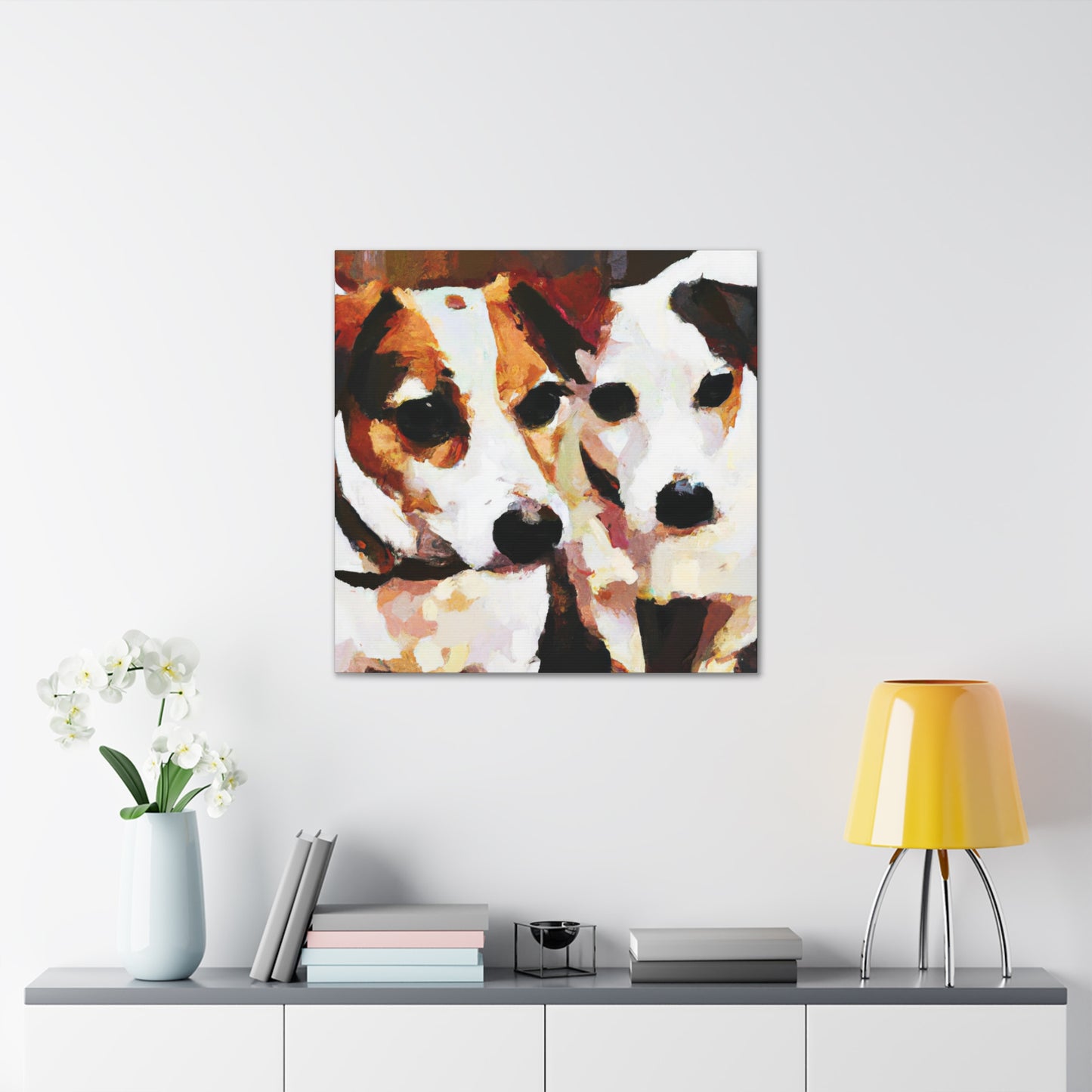 "Playful Jack Russell Joy" - Canvas