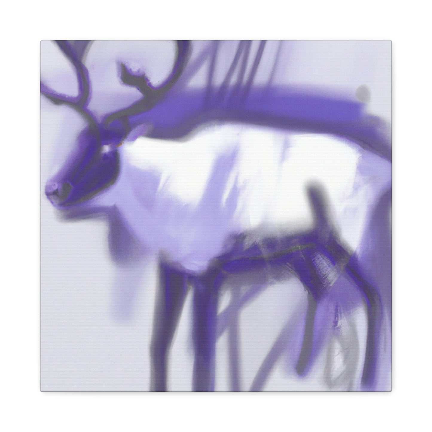 Reindeer in Expressionism - Canvas