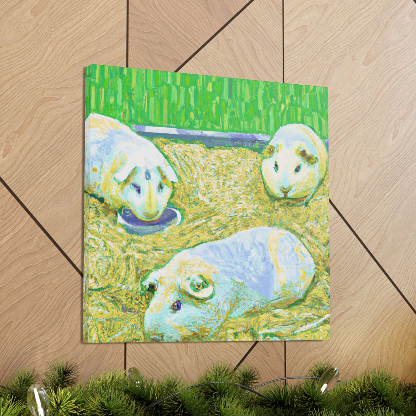 Cute Guinea Pig Painting - Canvas