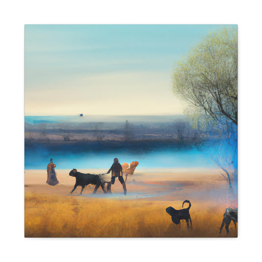 "Cattle Herding vista" - Canvas