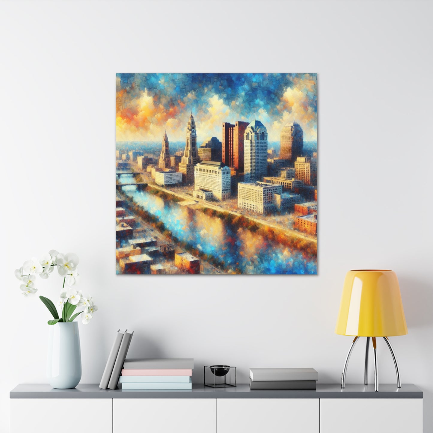 "Enchanting Columbus Mist" - Canvas