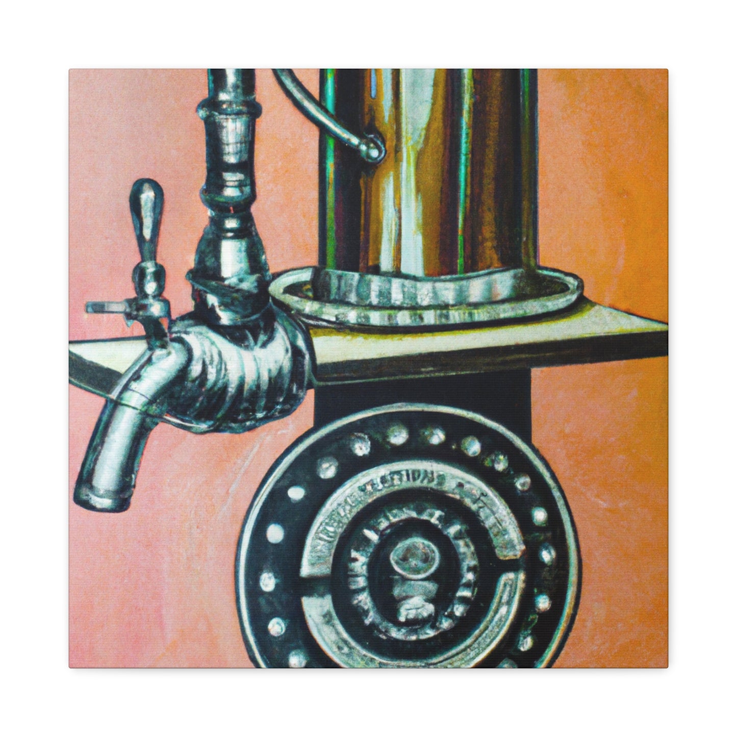 Tapping at Bar Steam. - Canvas