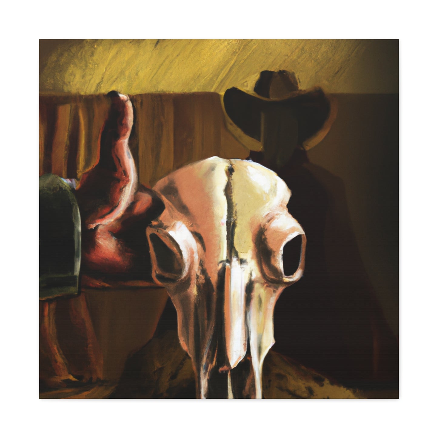 Cow Skull Apollo Dream - Canvas