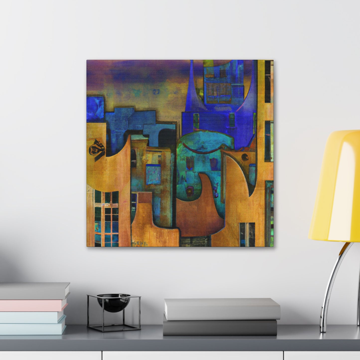 Glowing Art Deco Dreams - Canvas