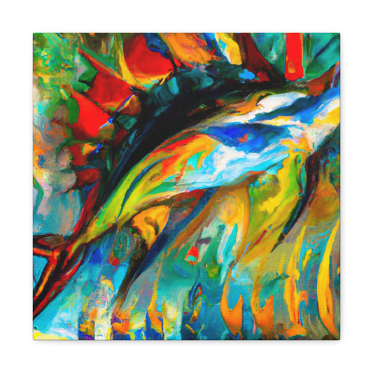 "Sailfish Under the Waves" - Canvas