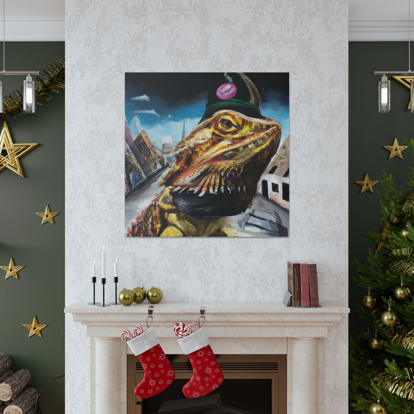 Bearded Dragon Portrait - Canvas