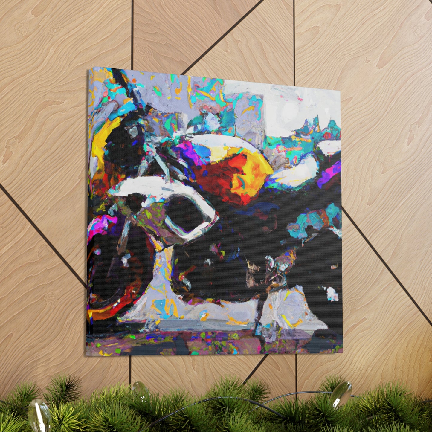 Vintage Motorcycle Art - Canvas