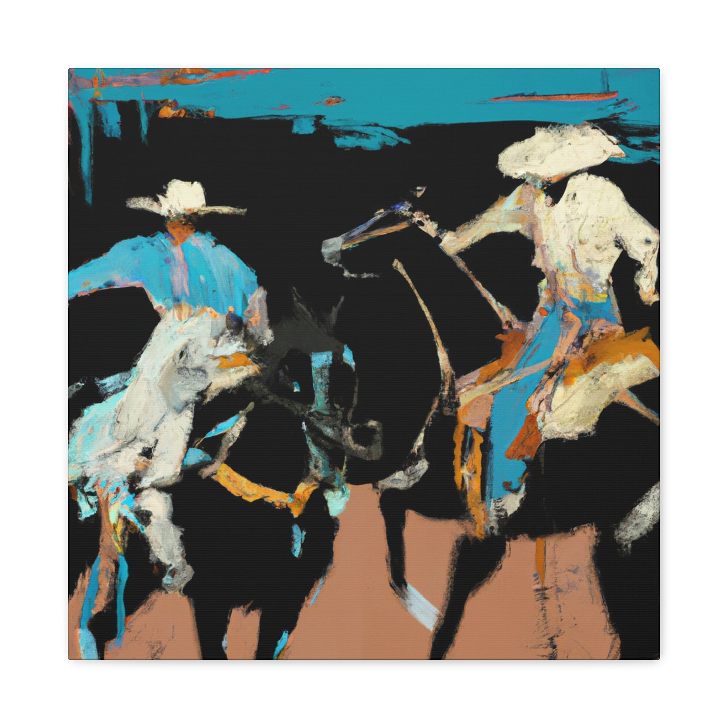 Cowboy Unbridled Freedom - Canvas