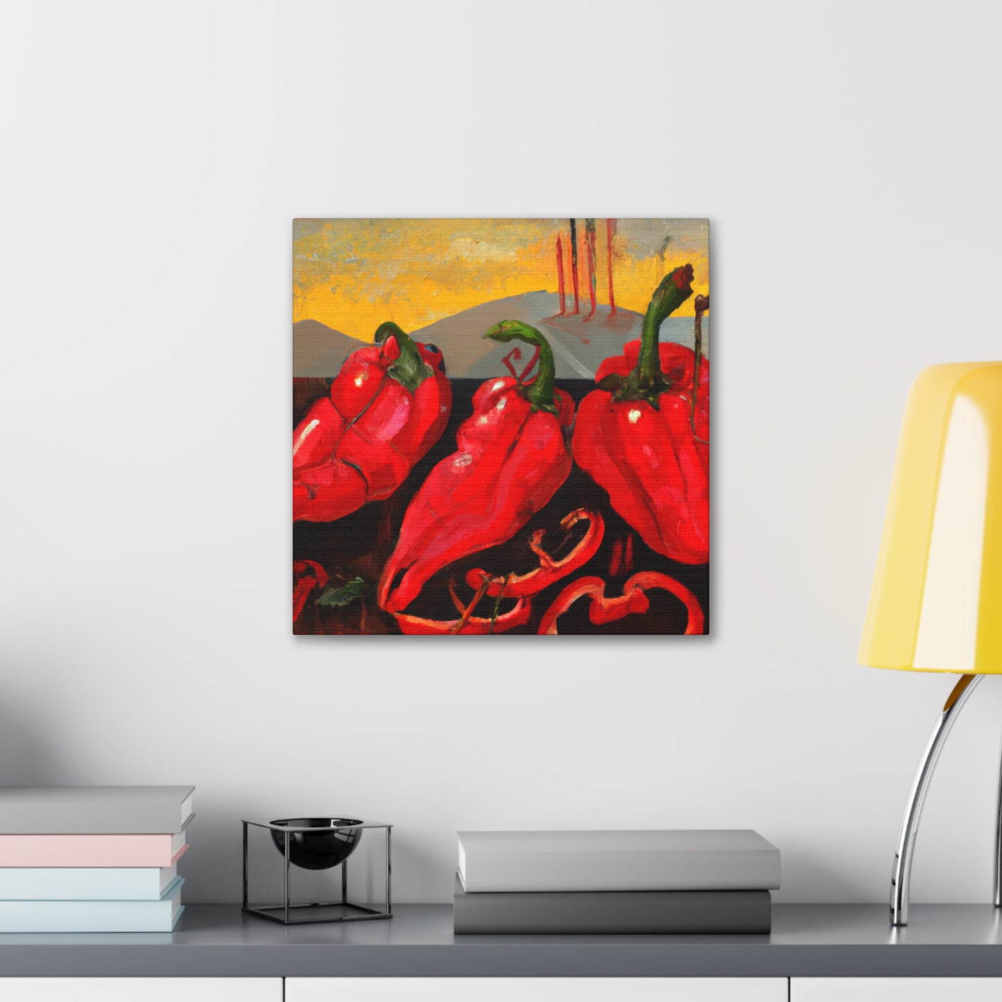 "Peppers in Illumination" - Canvas