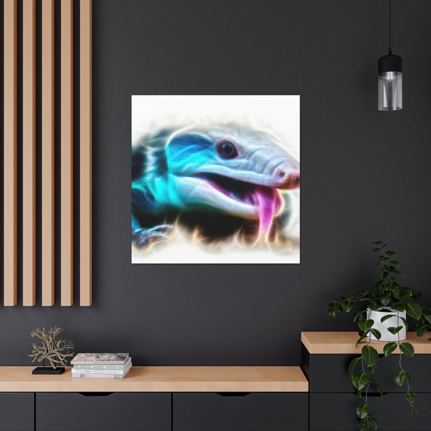 Blue Tongue Reflection - Canvas