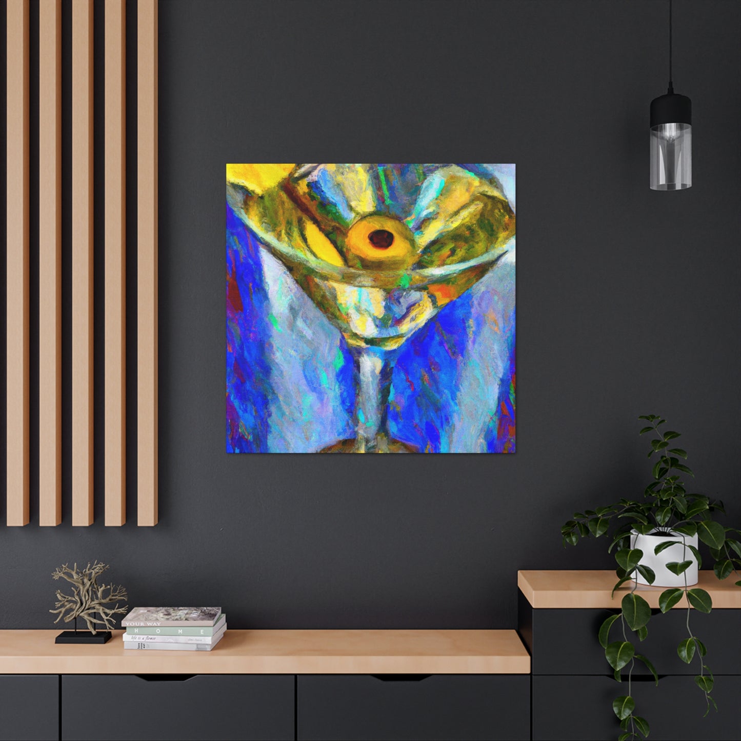 "Sun's Citrus Embrace" - Canvas