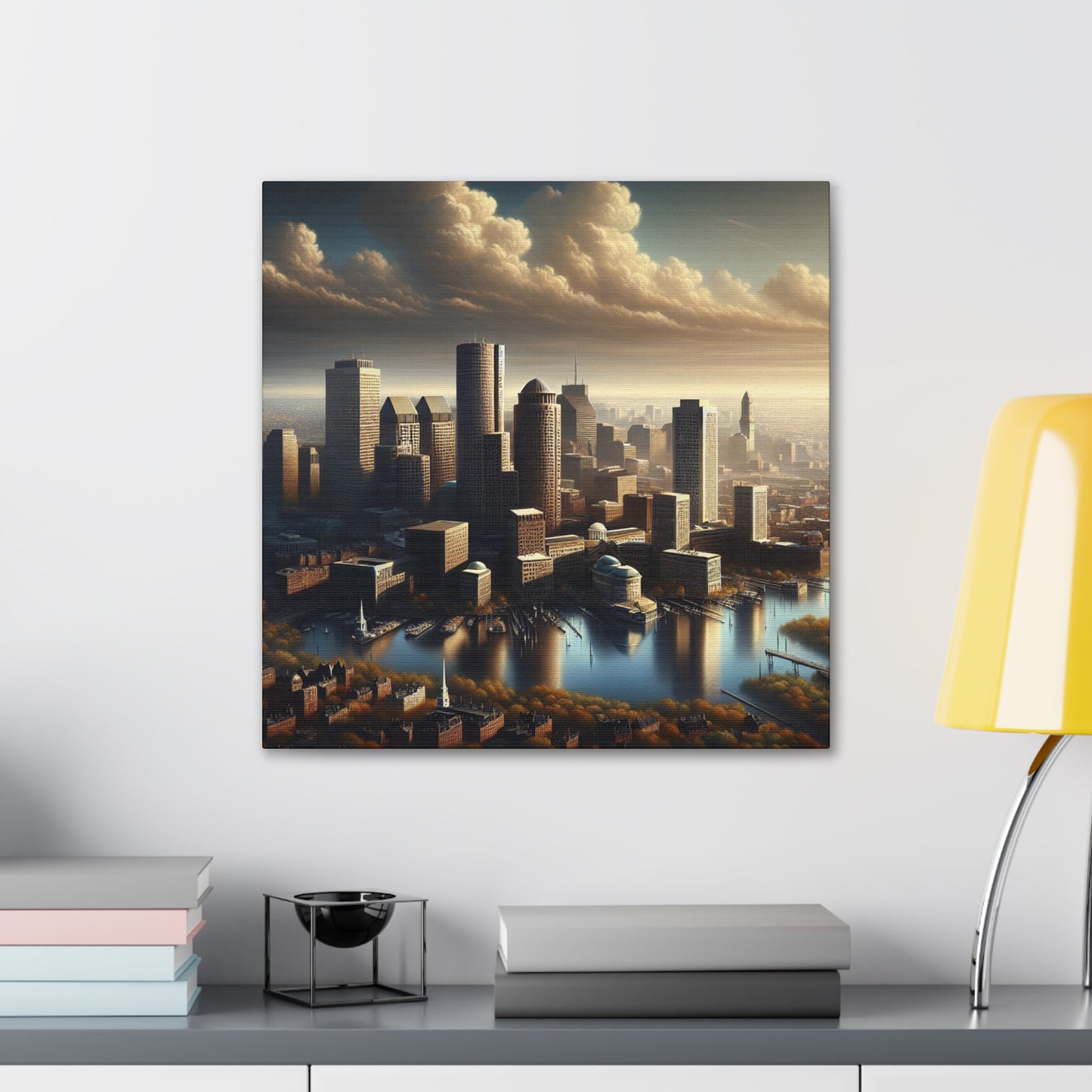 "Urban Mosaic: Boston Reverie" - Canvas