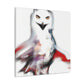 Snowy Owl Abstraction - Canvas