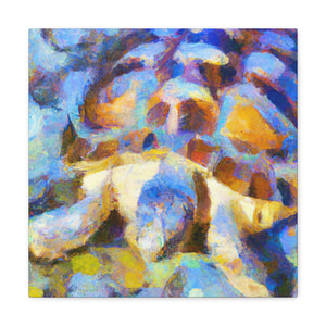 "Box Turtle in Impressionism" - Canvas