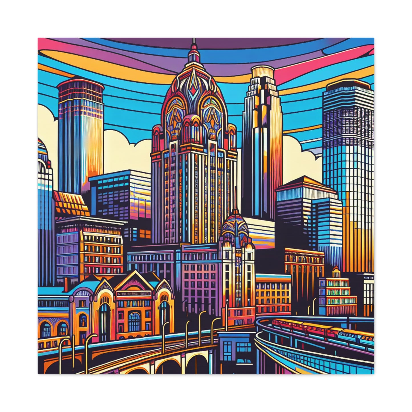 "Enchanting Minneapolis Elegance" - Canvas