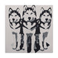 "Huskies in Art Deco" - Canvas