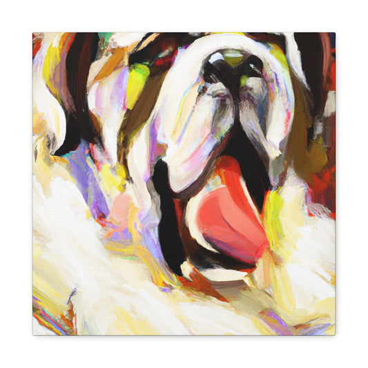 Saint Bernard Impressionism - Canvas