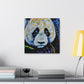 Panda in Neon colors - Canvas