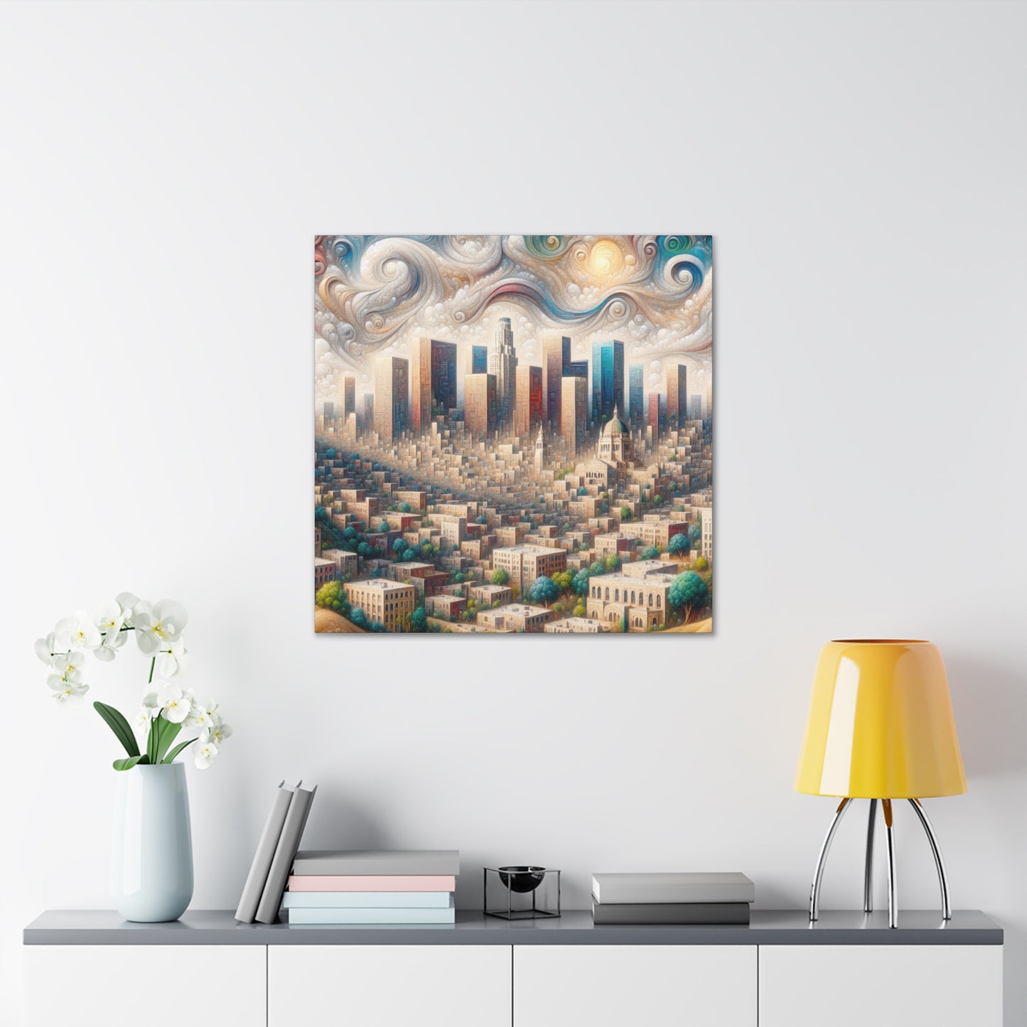 Golden Dreams of Angels - Canvas