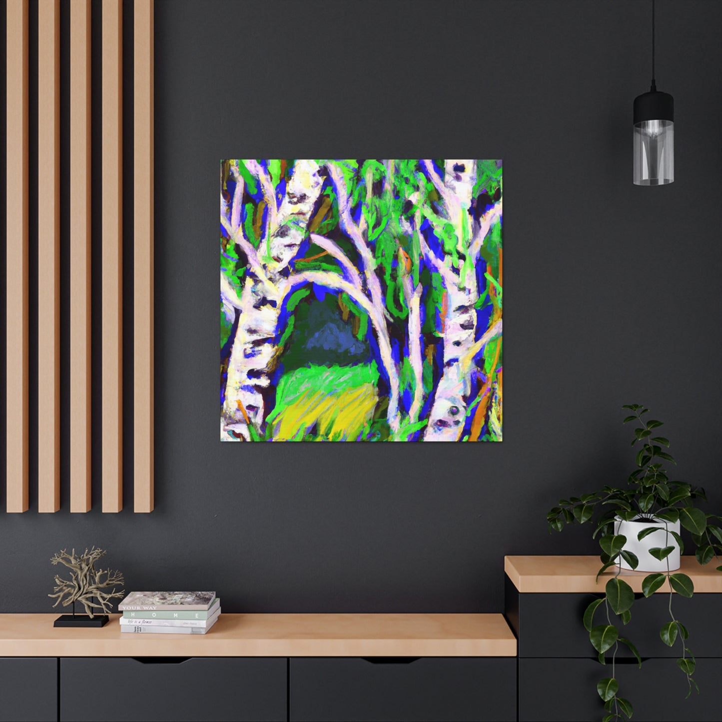 Birch Trees in Spring - Canvas