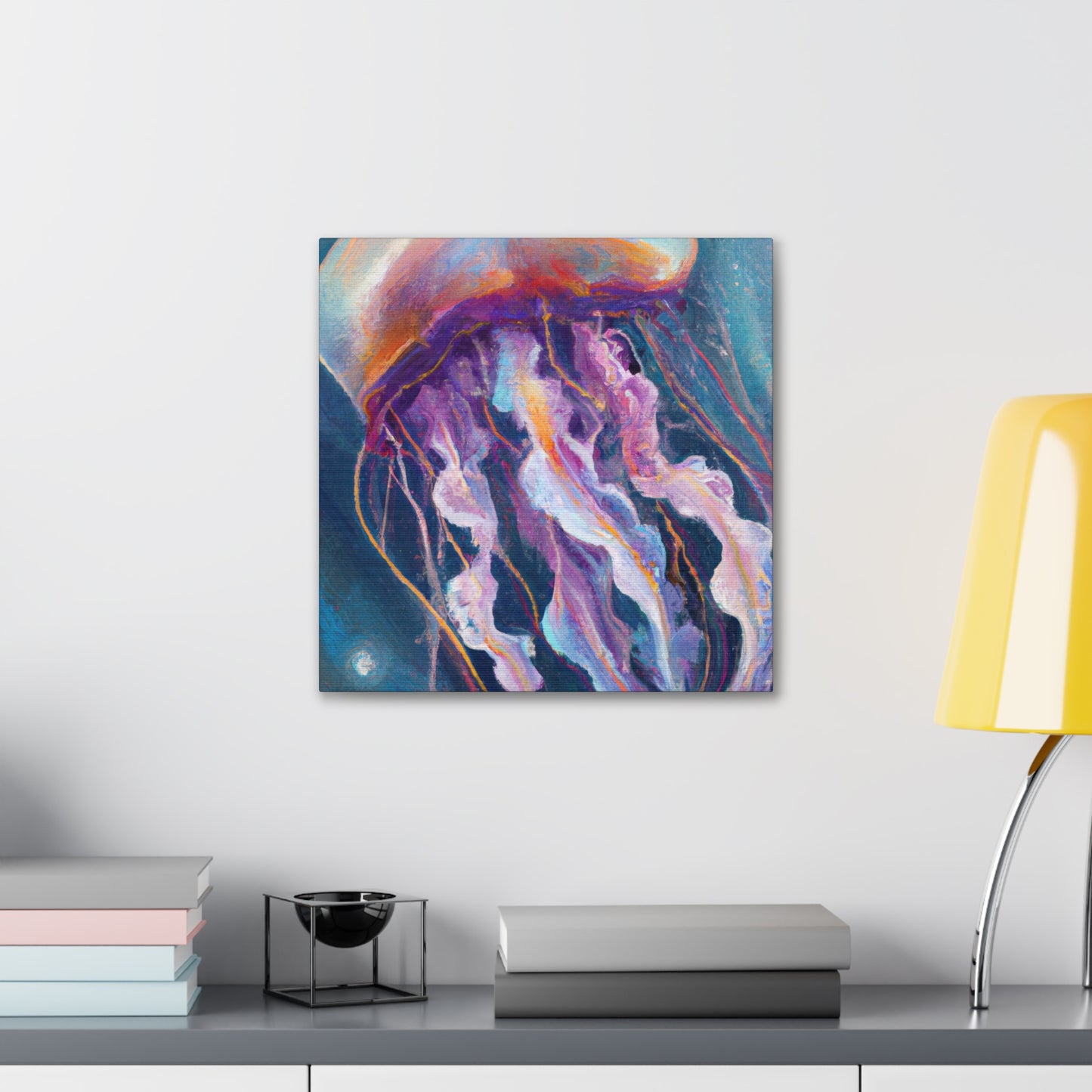 "Jellyfish in Art Deco" - Canvas