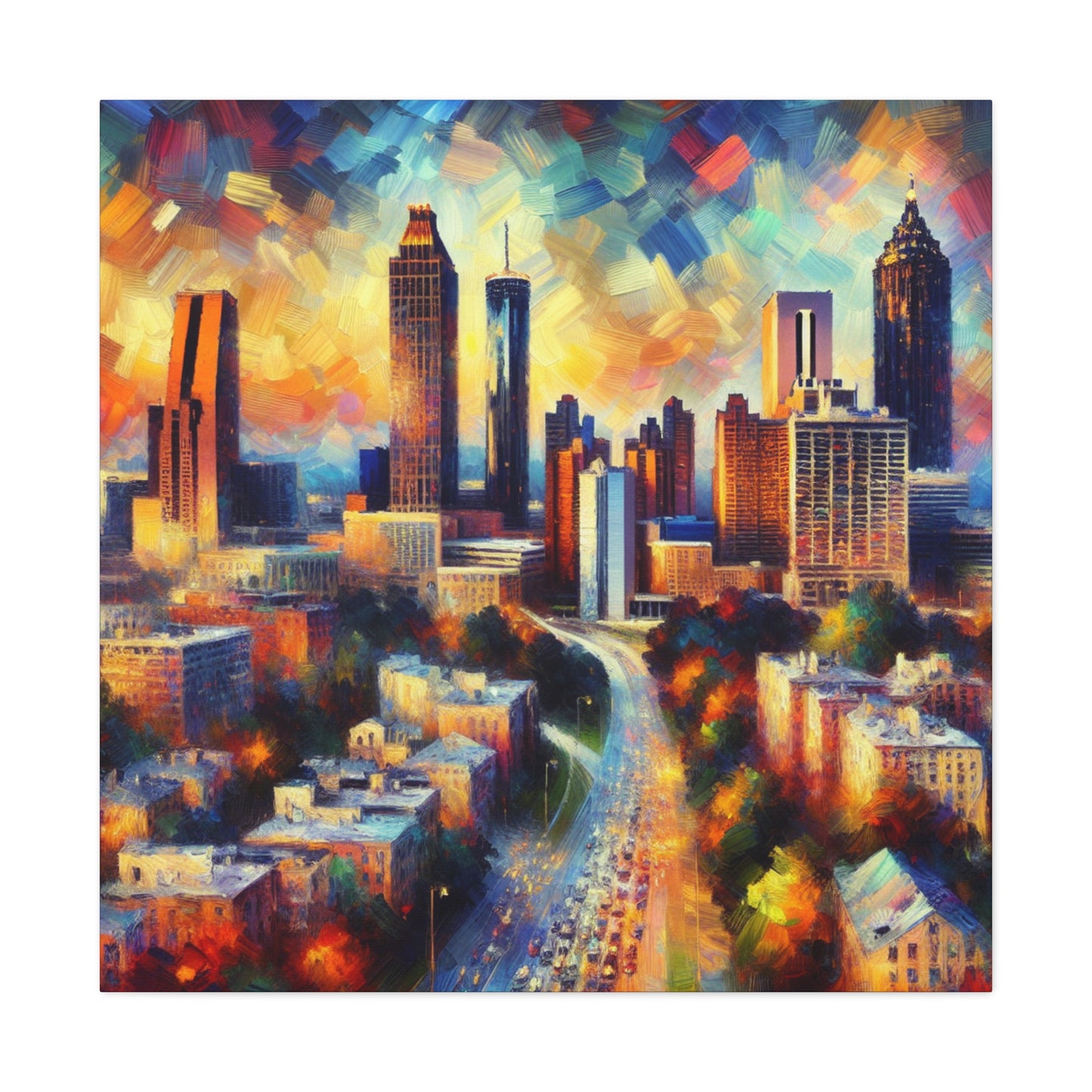 Peachtree City Twilight - Canvas