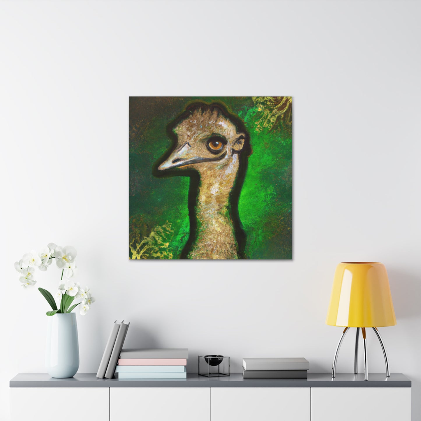 "The Emu's Majestic Stride" - Canvas