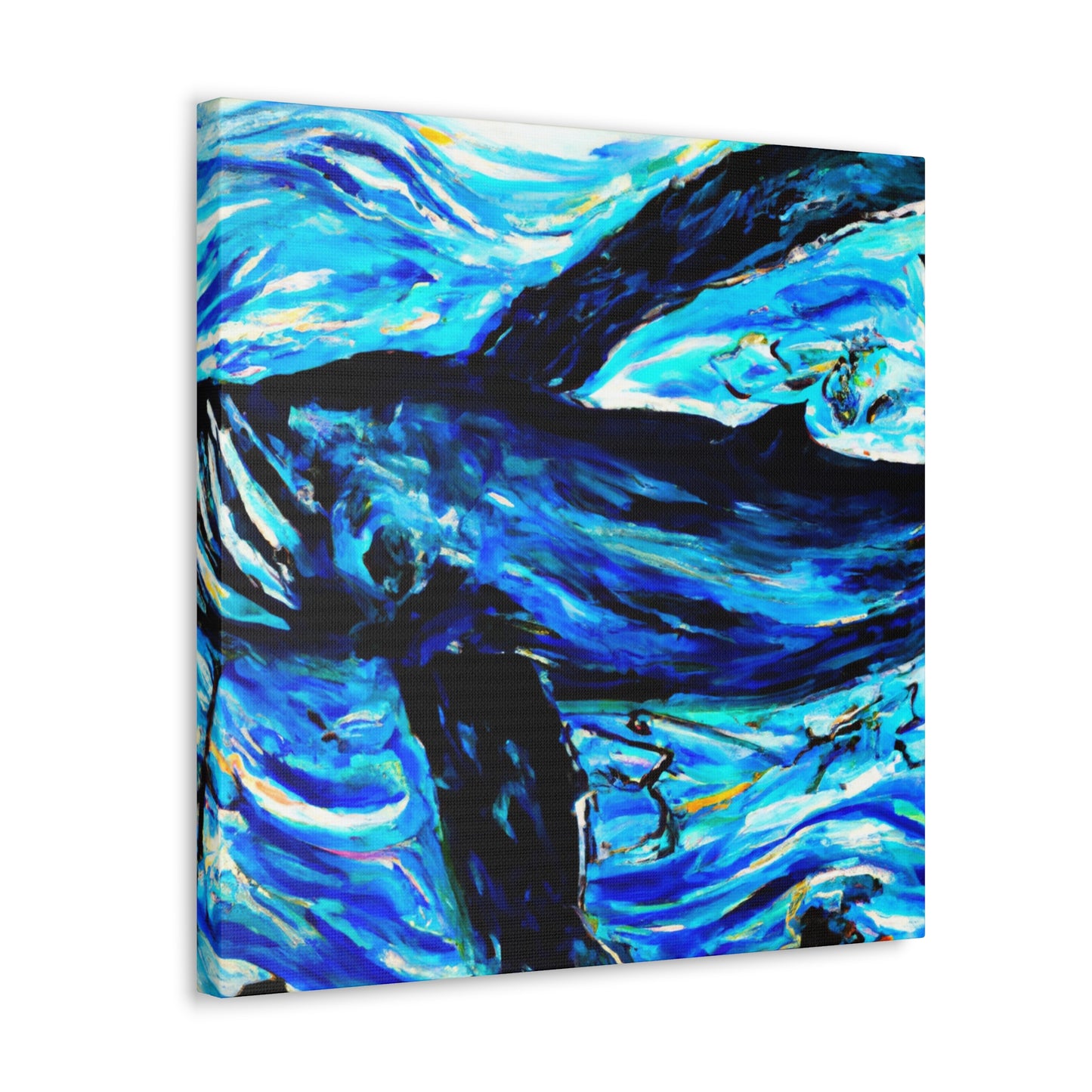 Whales in the Moonlight - Canvas