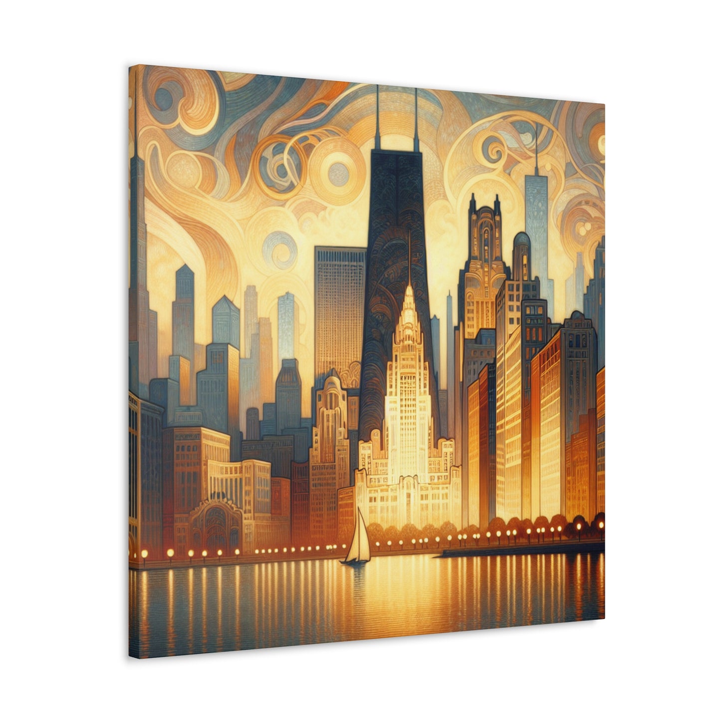 "Enchanted Urban Elegance" - Canvas