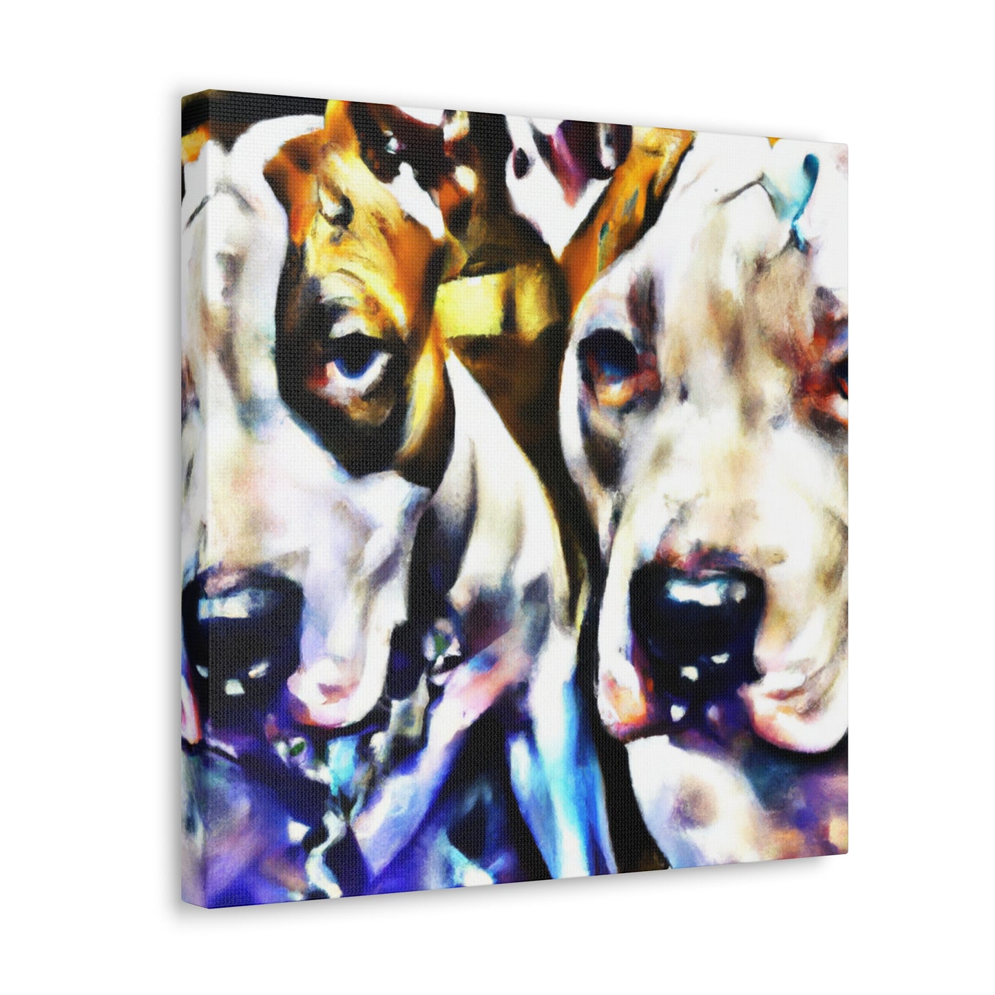 "Pitbull in Abstract Form" - Canvas