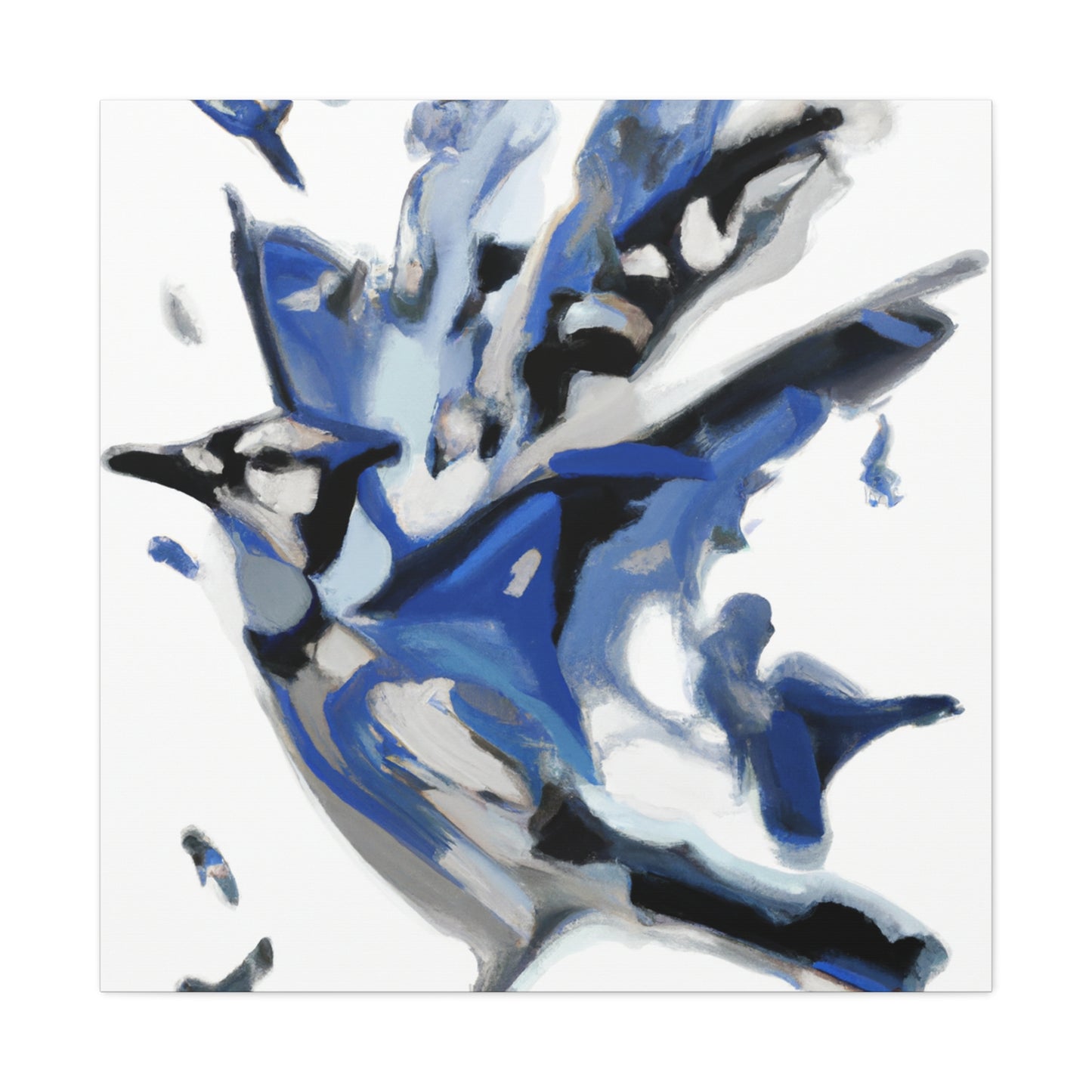 Blue Jay Abstraction - Canvas