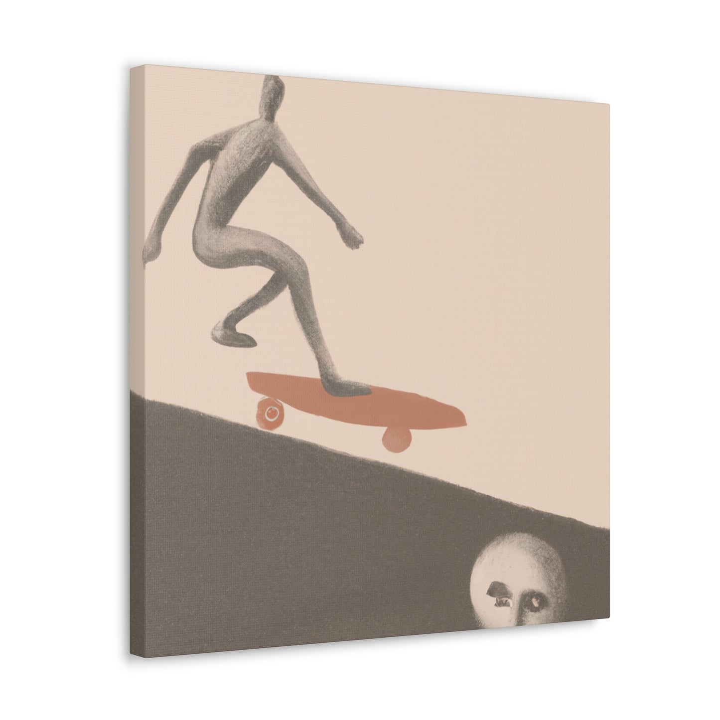 Skateboarding Surreal Dream - Canvas