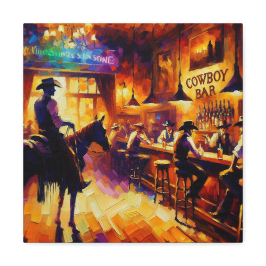 Dusty Saloon Rendezvous - Canvas