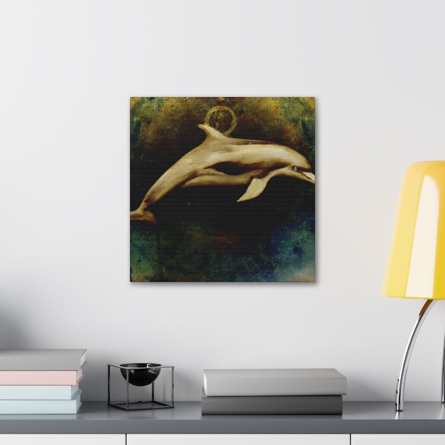 Dolphins at Playtime - Canvas