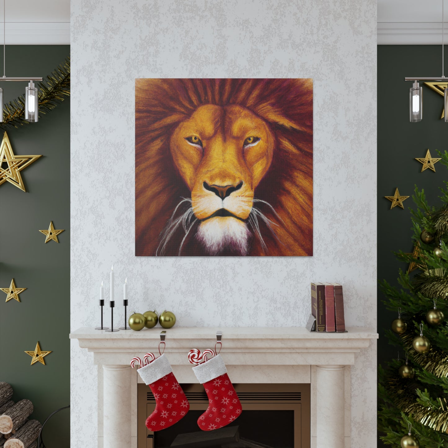 Lion in Hyperrealism - Canvas