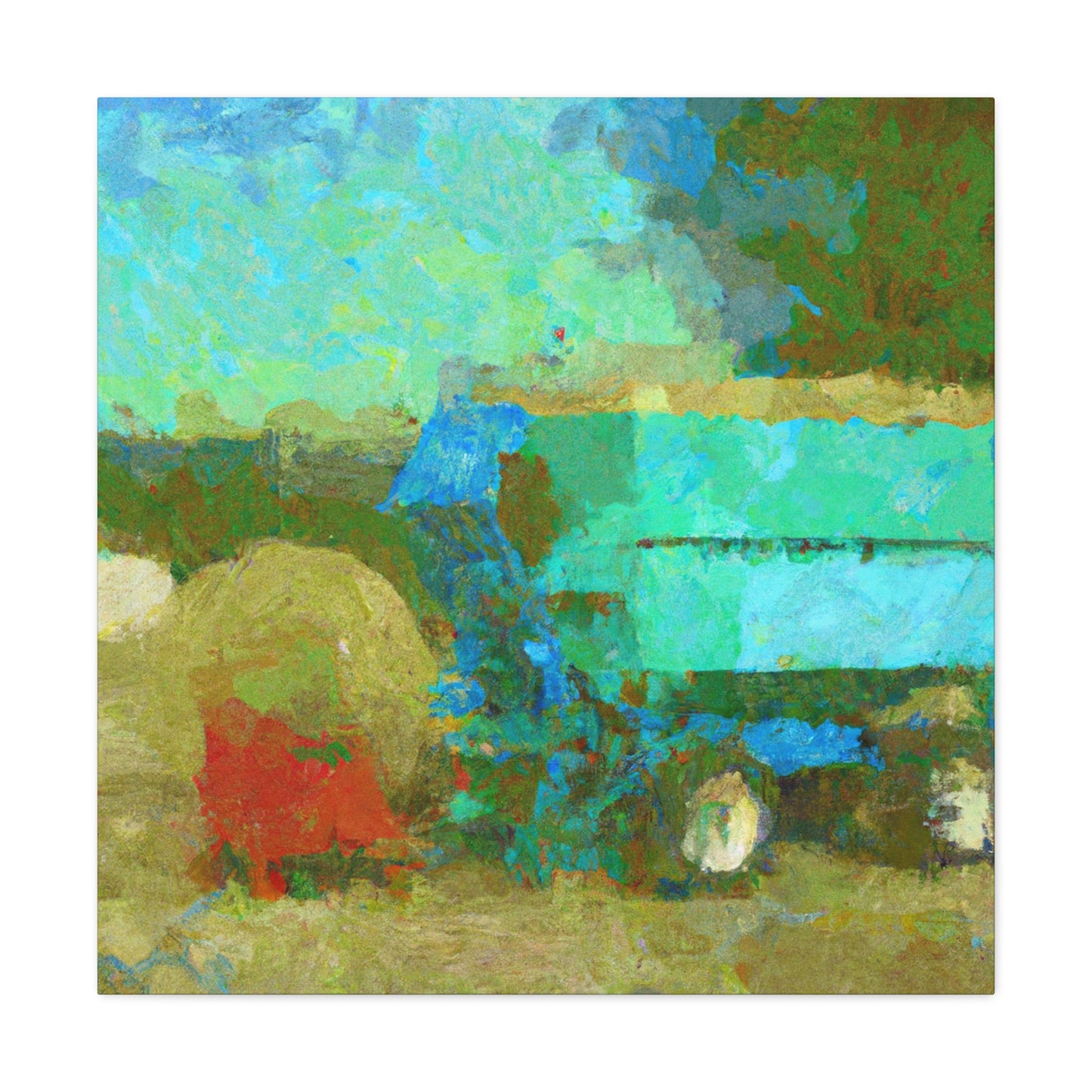 "Baler in the Hayfield" - Canvas