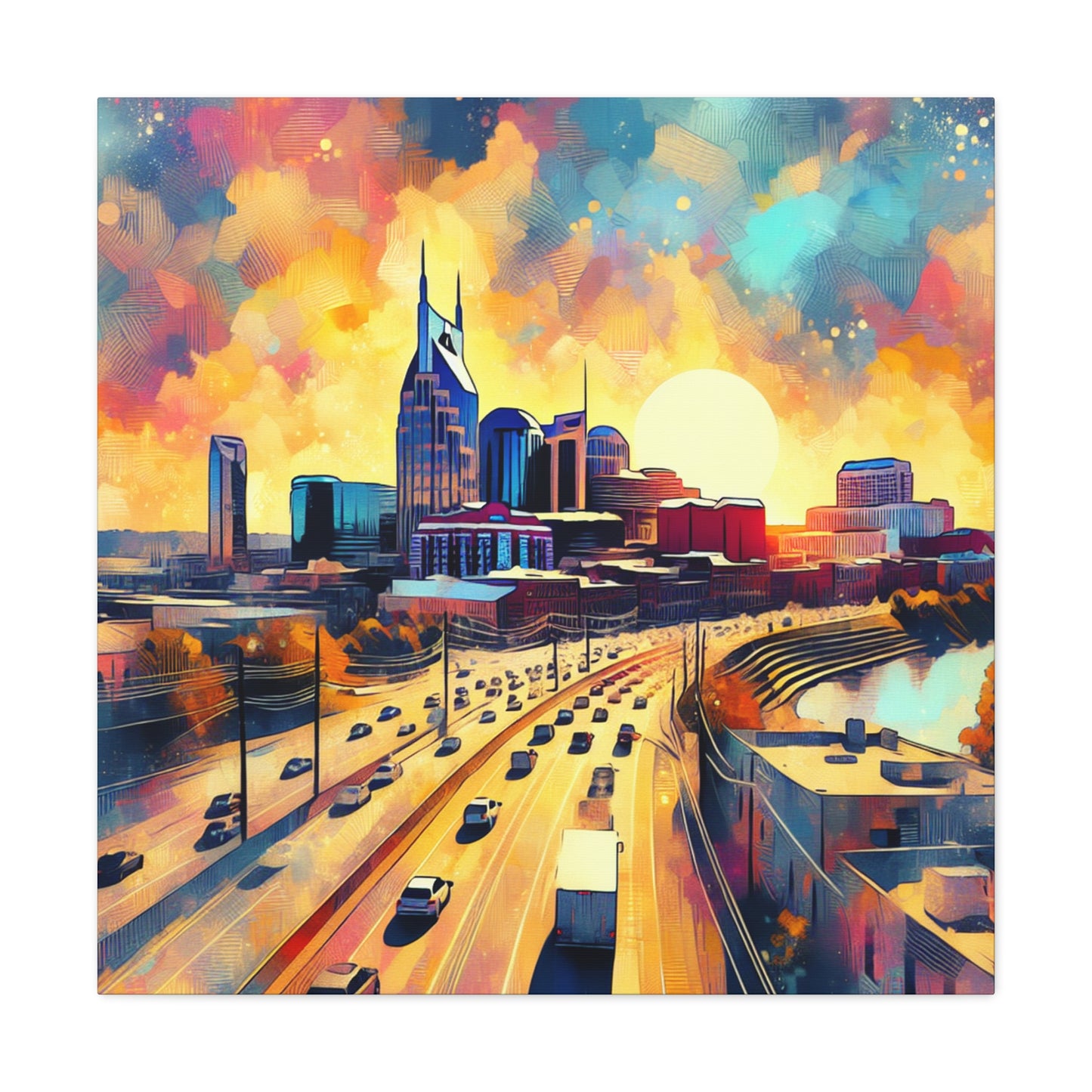 "Melodic City Colors" - Canvas