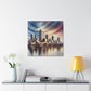 "Urban Mosaic: Indianapolis Reverie" - Canvas