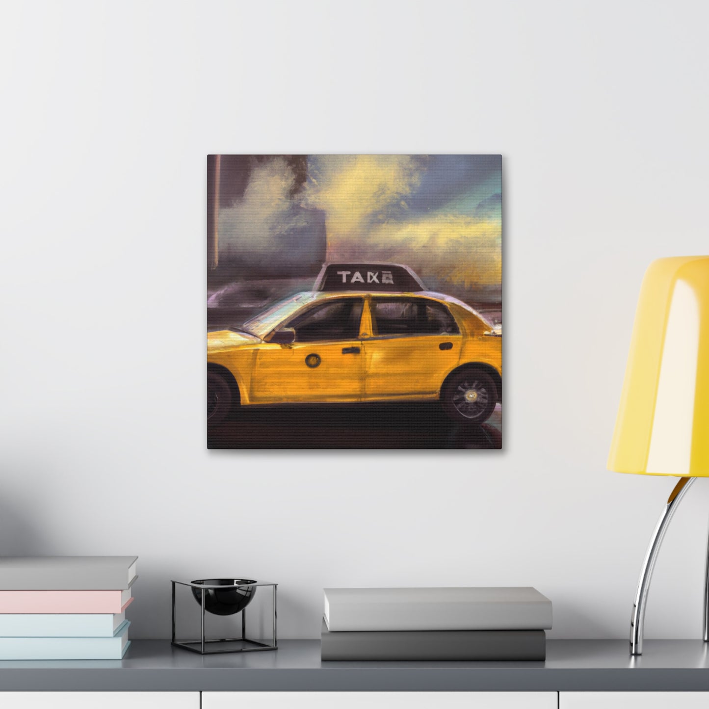 "Taxi Ride Downtown Blues" - Canvas