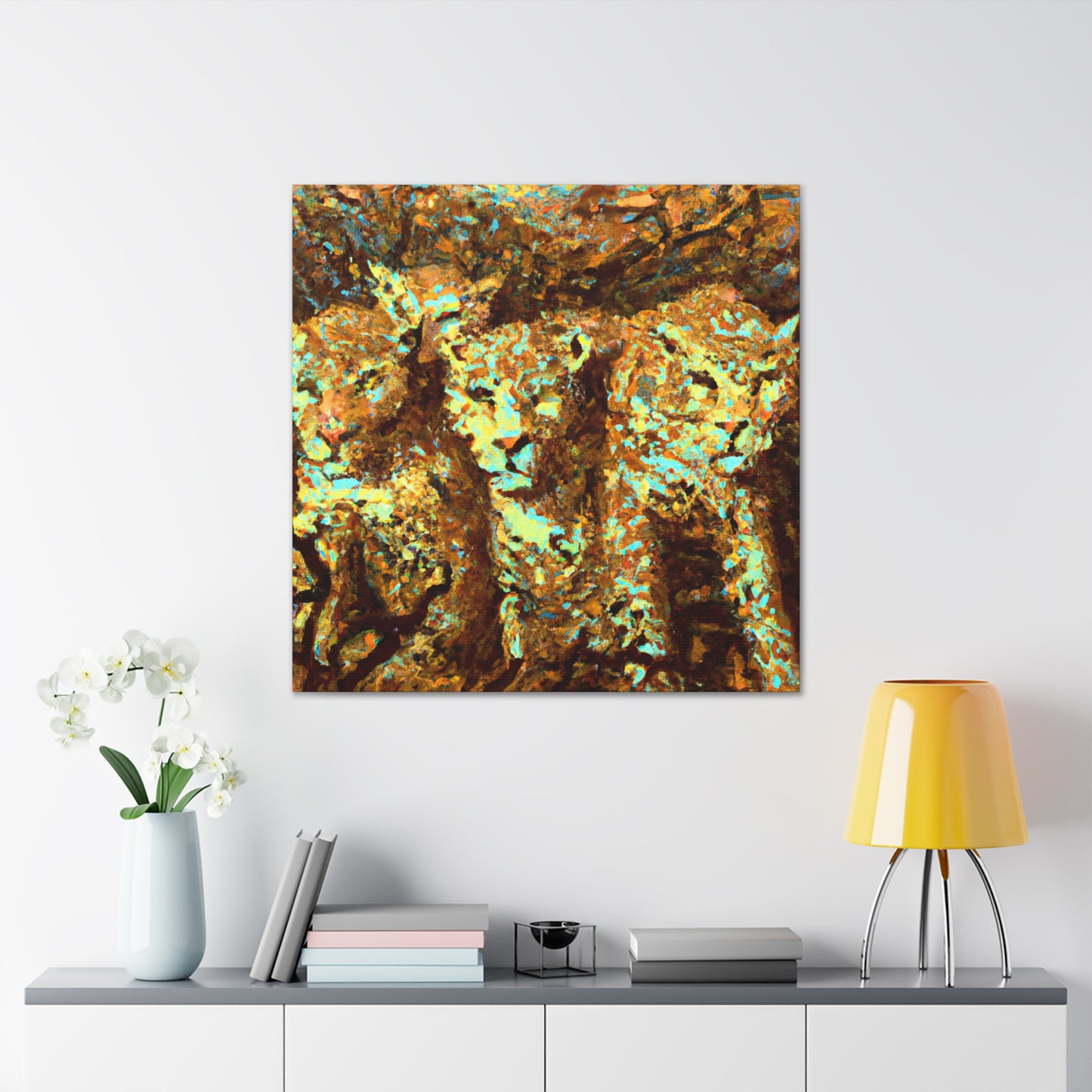 "Leopard in Impressionism" - Canvas