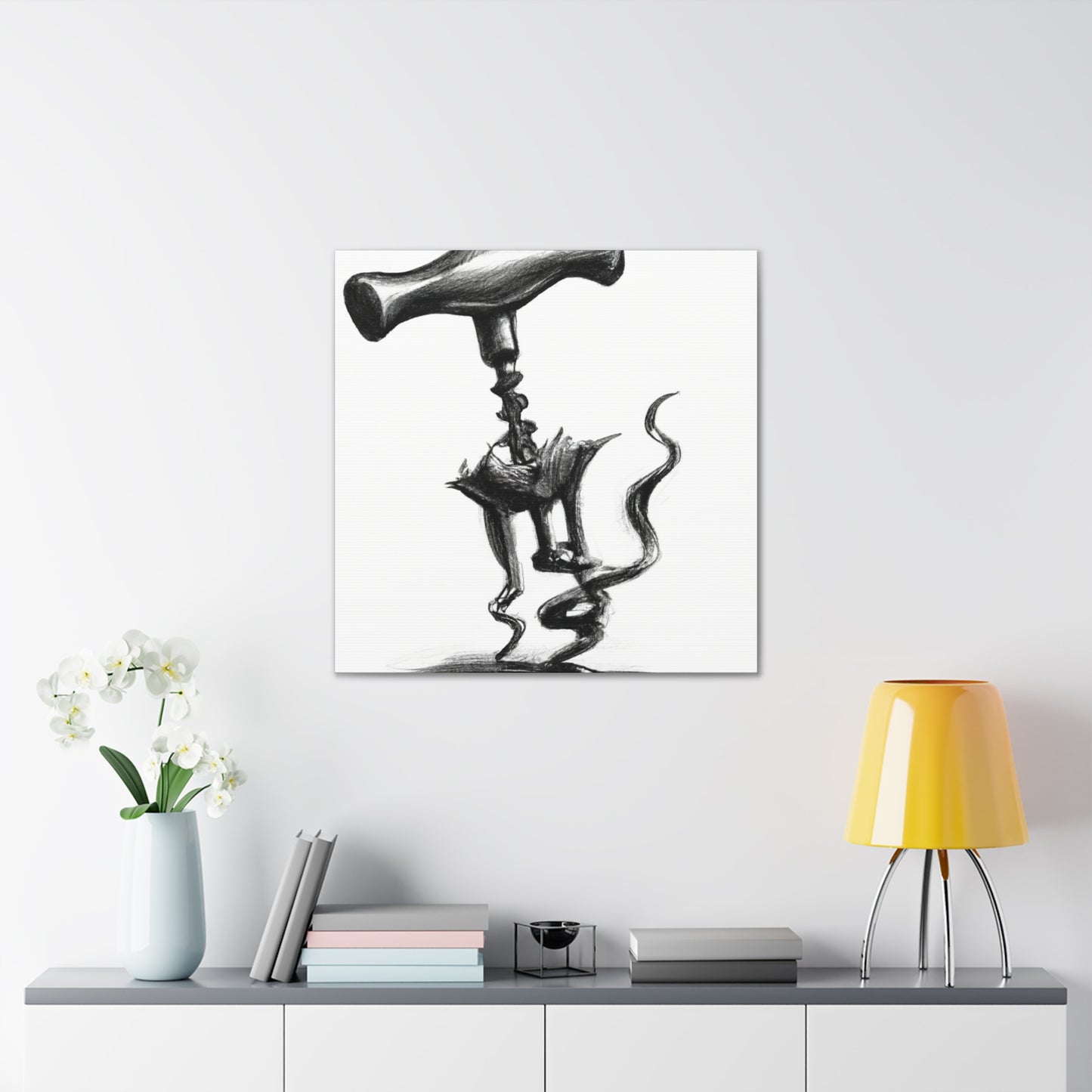 "Corkscrew's Coiled Form" - Canvas