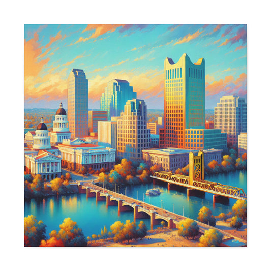 "Golden Dream of Sacramento" - Canvas